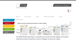 Desktop Screenshot of mbp-gmbh.de